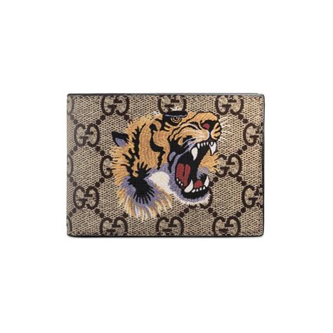 leather mens gucci wallet|gucci wallet men tiger.